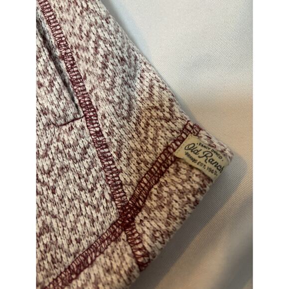 Old Ranch Women’s Full Zip Fleece Jacket Medium Burgundy Marled Knit Outdoor - Picture 5 of 6